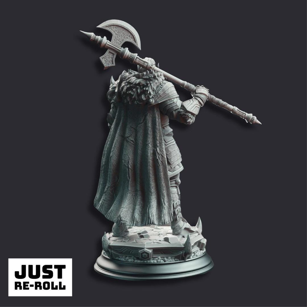 Trenon the Chainbreaker Orc Hero - 3D Printed Barbarian Character Miniature