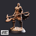 Gunnhildr Outlander Berserker -  3D Printed Barbarian Character Miniature