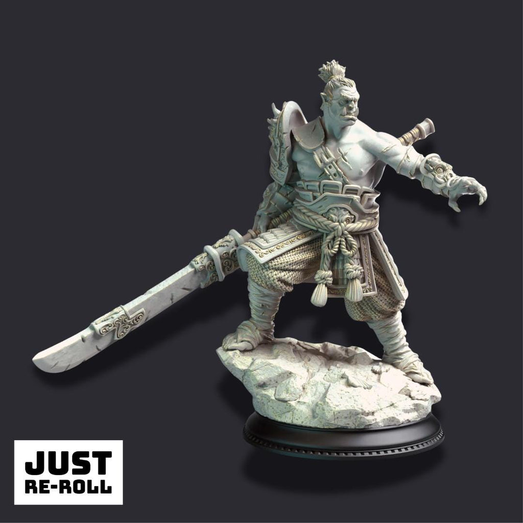 Bao Long – Eastern Orc Battlemaster - 3D Printed Fighter Character Miniature