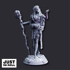 Irinia Drow Spidermancer - 3D Printed Druid Character Miniature