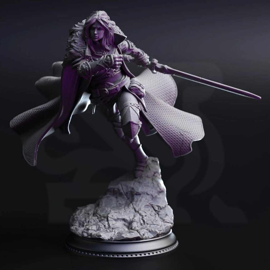 Morgana Lynch – Human Fighter - 3D Printed Fighter Character Miniature