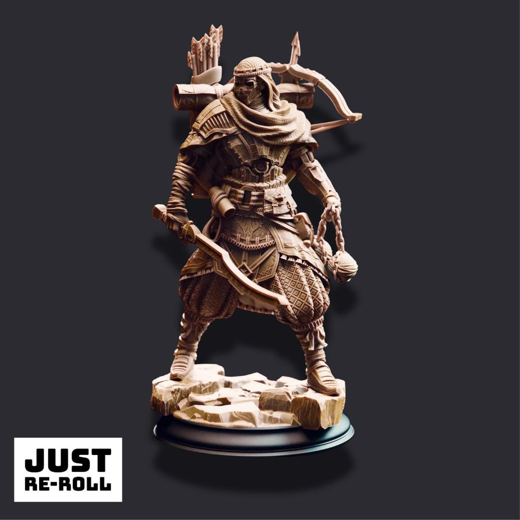 Anatolius of the Far Sands – Soulforged Wanderer - 3D Printed Ranger Character Miniature