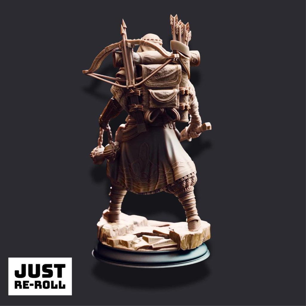 Anatolius of the Far Sands – Soulforged Wanderer - 3D Printed Ranger Character Miniature