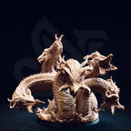 Algaira – Hydra of the Shifting Dunes - 3D Printed Monster Miniature