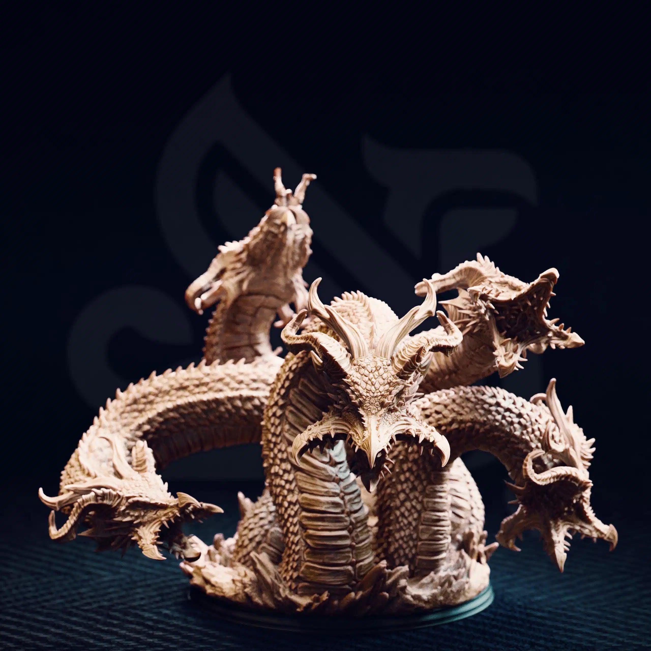 Algaira – Hydra of the Shifting Dunes - 3D Printed Monster Miniature