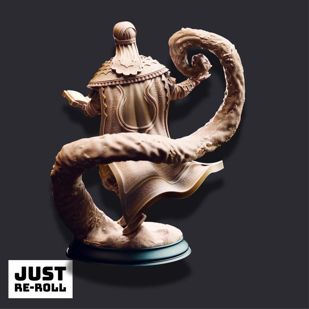 Ahmarai Waqalas – Time Wizard - 3D Printed Wizard Character Miniature