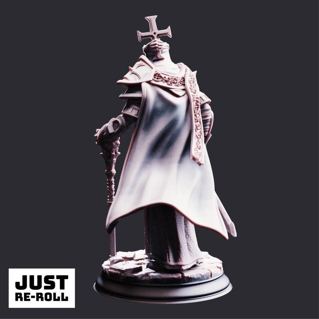 Arch Paladin Tyrius III – Will of Erdrydion - 3D Printed Paladin Character Miniature
