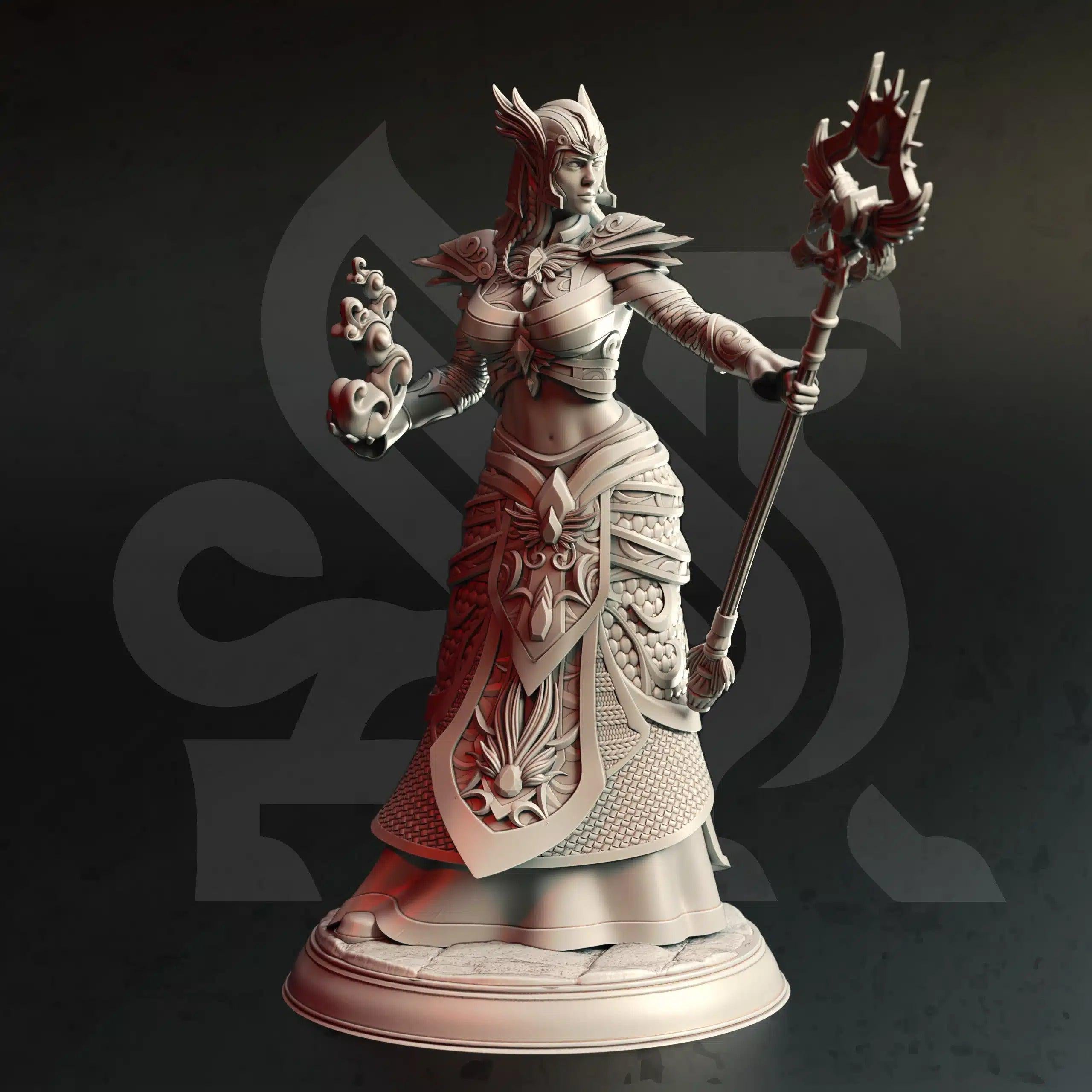 Ferendir Miar – Arch Holder - 3D Printed Wizard Character Miniature