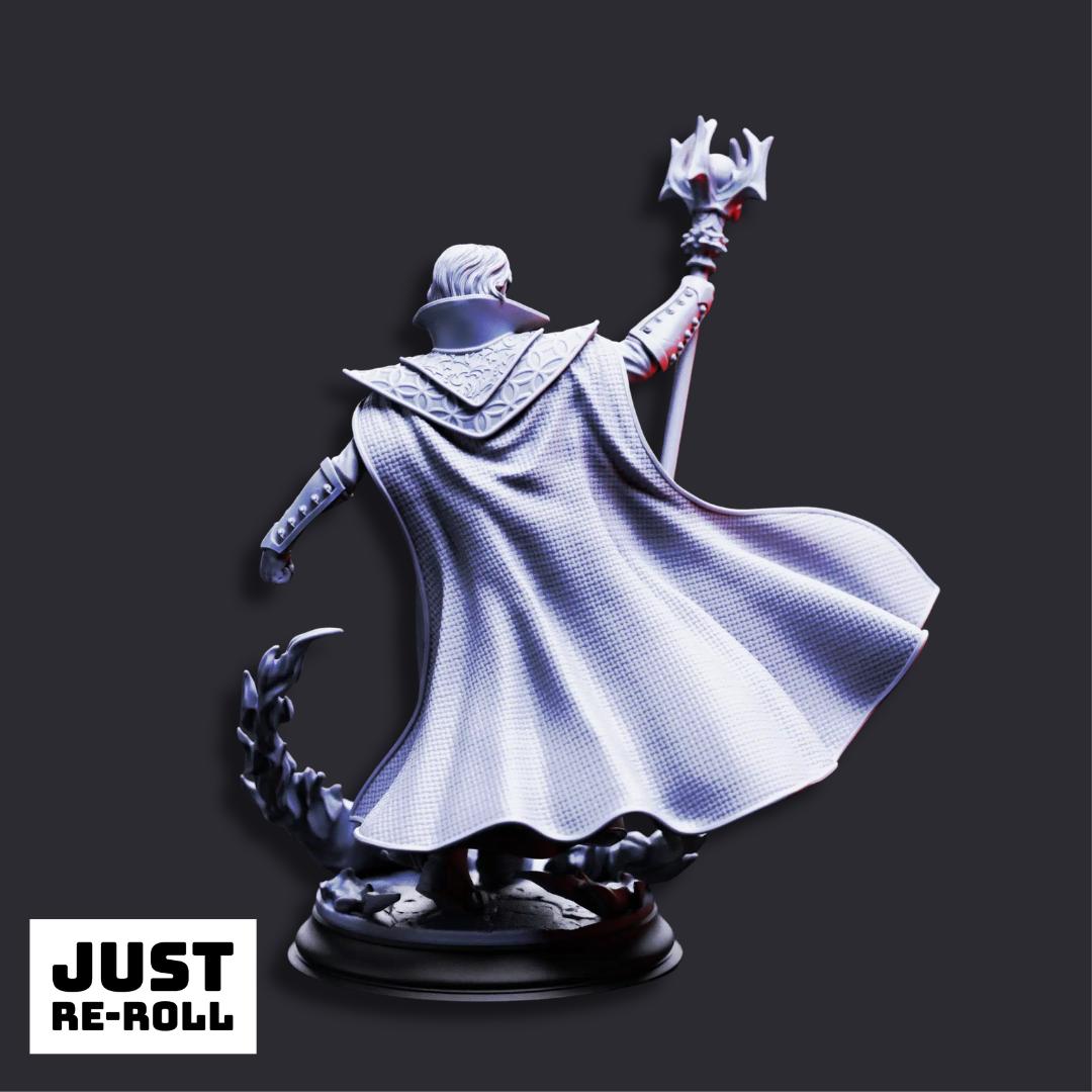 Renard the Black Hearted – Vampire Haemomancer - 3D Printed Wizard Character Miniature