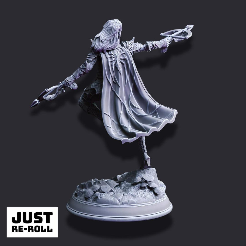 Vakara N’thara – Drow Assassin - 3D Printed Ranger Character Miniature