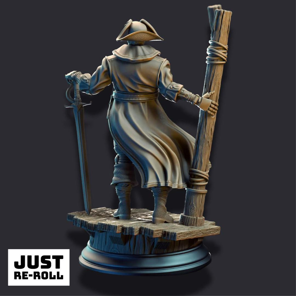 Harvold “Blue Eyes” Stalson – Soulforged Swashbuckler - 3D Printed Rogue Character Miniature