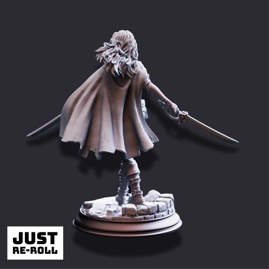Angela “Cat-Eyes” Hardvin – Rogue Duelist - 3D Printed Rogue Character Miniature