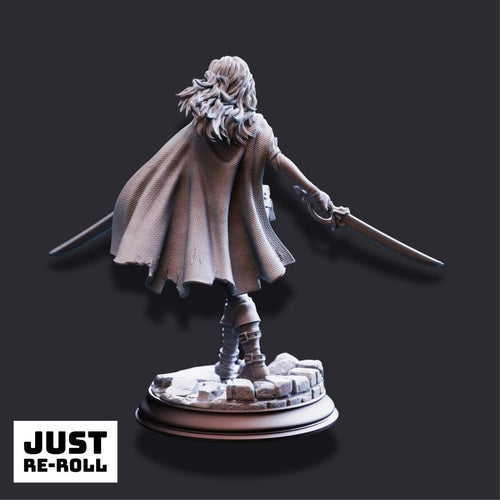 Angela “Cat-Eyes” Hardvin – Rogue Duelist - 3D Printed Rogue Character Miniature