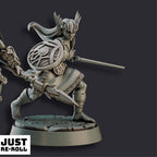 Barbarian Valkyries - 3D Printed Character Miniatures