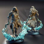 Indelian Katarin Ocean Soul Sorcerer - 3D Printed Sorcerer Character Miniature