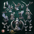 Dungeons and Dragons Models - The Winged Warriors - Set by White Werewolf Tavern