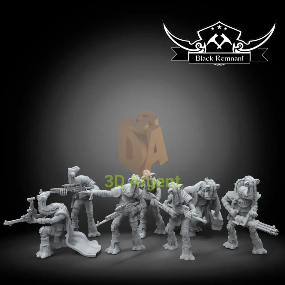 Ithorian Squad 7x  - Star Wars Legion compatible 3D Printed Resin Miniatures