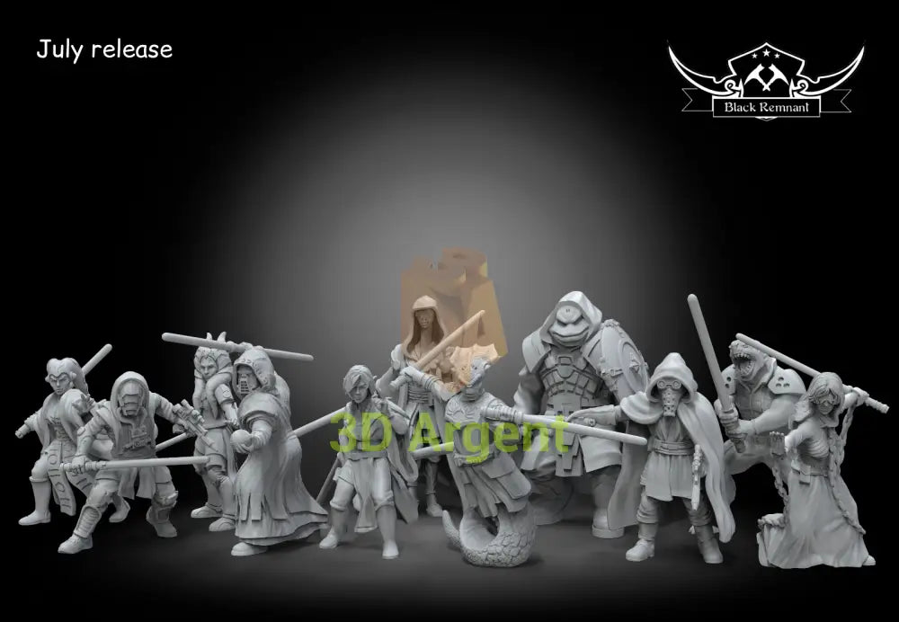 Jedi Academy Figures - Star Wars Legion compatible 3D Printed Resin Miniatures