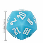 Jester's Bounce | 55mm Luminous D20 Silicone | Blue