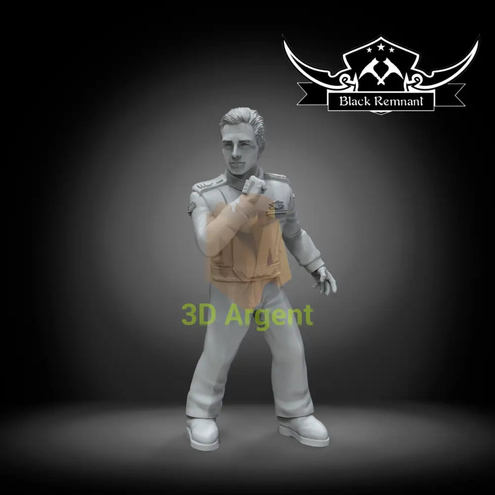 John Sheridan Babylon 5- Stargrave D&D 3D Printed Resin Miniatures