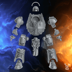 Knight Dread | Black Lions | DakkaDakka | Sci-Fi Grimdark Wargaming Miniature 28mm 32mm