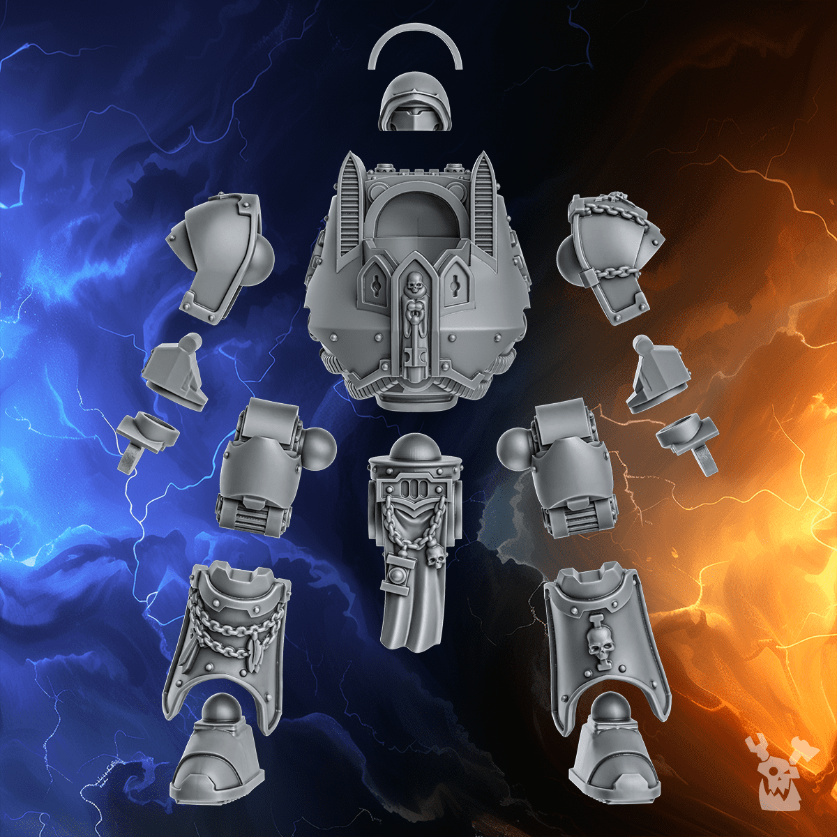 Knight Dread | Black Lions | DakkaDakka | Sci-Fi Grimdark Wargaming Miniature 28mm 32mm