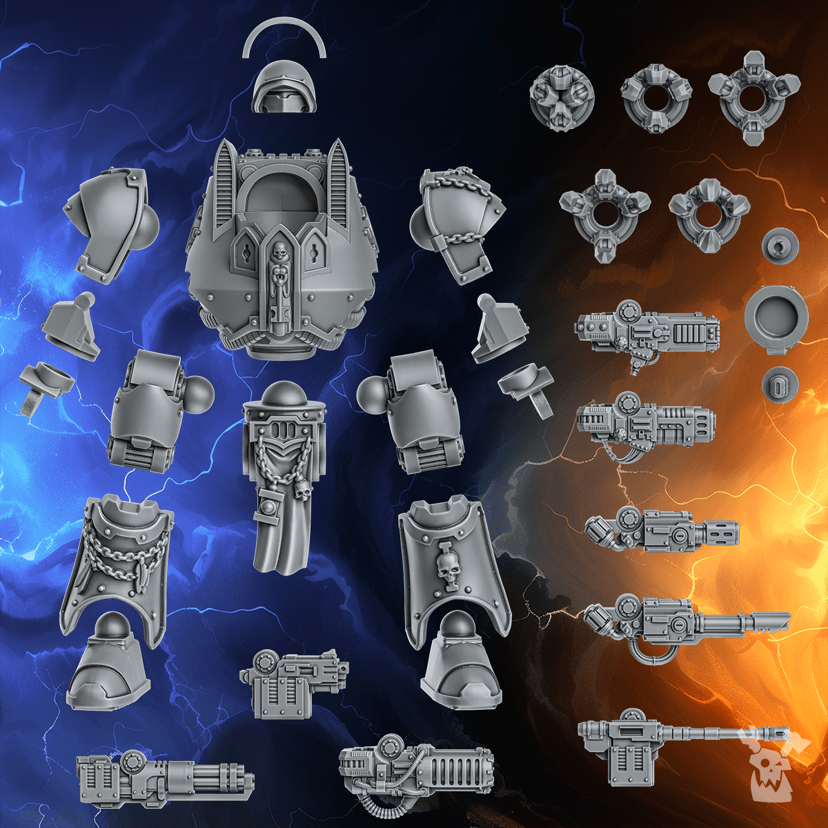 Knight Dread | Black Lions | DakkaDakka | Sci-Fi Grimdark Wargaming Miniature 28mm 32mm