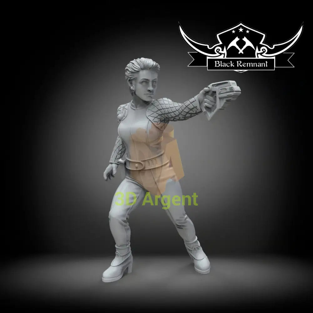 Kira Nerys – Star Trek – Black Remnant 3D Printed Resin Miniature