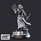 Kira Solseth Rogue of the Arcane - 3D Printed Rogue Character Miniature