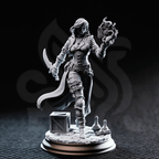 Kira Solseth Rogue of the Arcane - 3D Printed Rogue Character Miniature