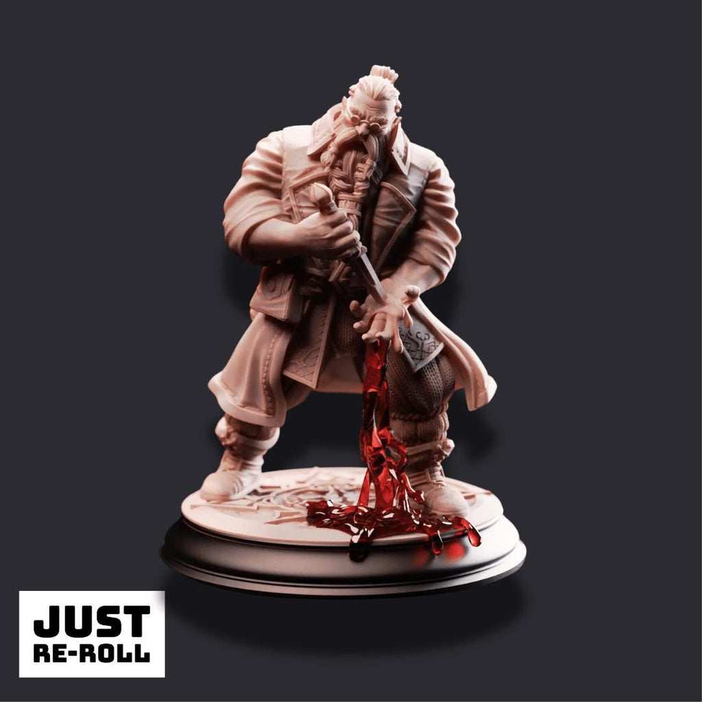 Korgrin Bloodstone – Fledgling Haemomancer - 3D Sorcerer Miniature