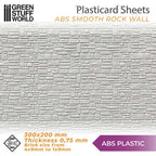 Green Stuff World: Textured ABS Plasticard Sheet - Smooth Rock Wall