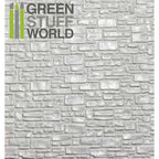 Green Stuff World: Textured ABS Plasticard Sheet - Smooth Rock Wall