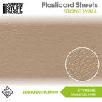 Green Stuff World: Textured Styrene Plasticard Sheet - Stone Wall