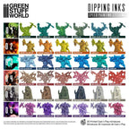 Green Stuff World Paint Set - Dipping collection 01 (Green)