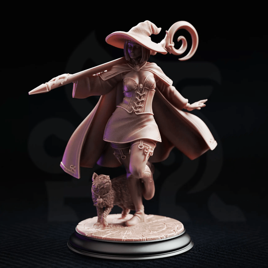 Lady Elara Head of Studies - 3D Printed Wizard Miniature