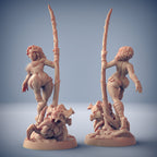 Dancer Lara Pin-Up & Scourgy | Scourgeland Survivors | Fantasy D&D Miniature | Artisan Guild