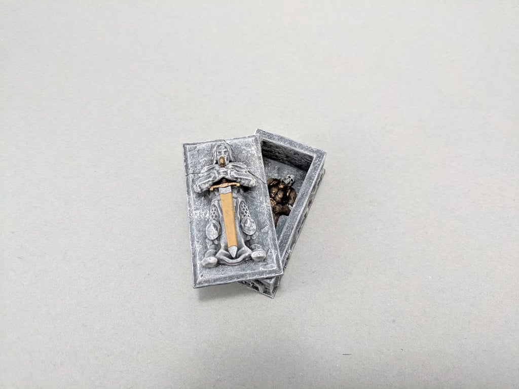 Sarcophagus with Removable Sword