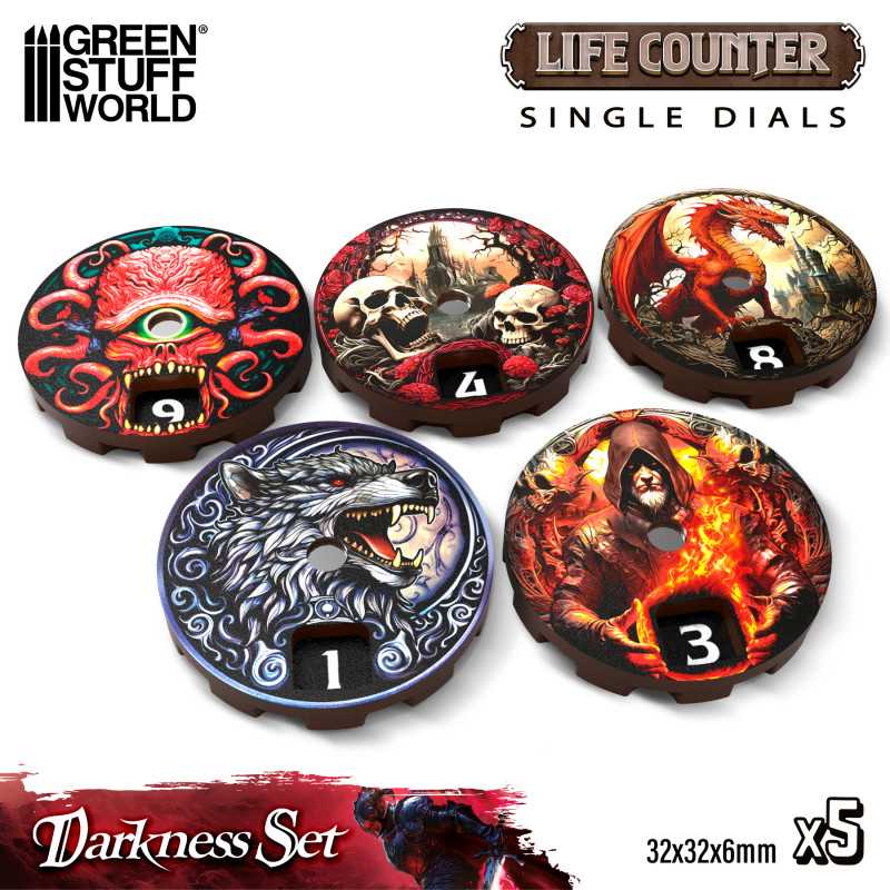 Green Stuff World: MTG Life Counter Dials - 5pc