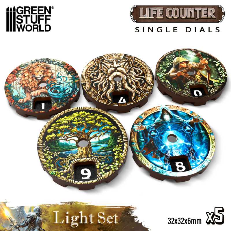 Green Stuff World: MTG Life Counter Dials - 5pc