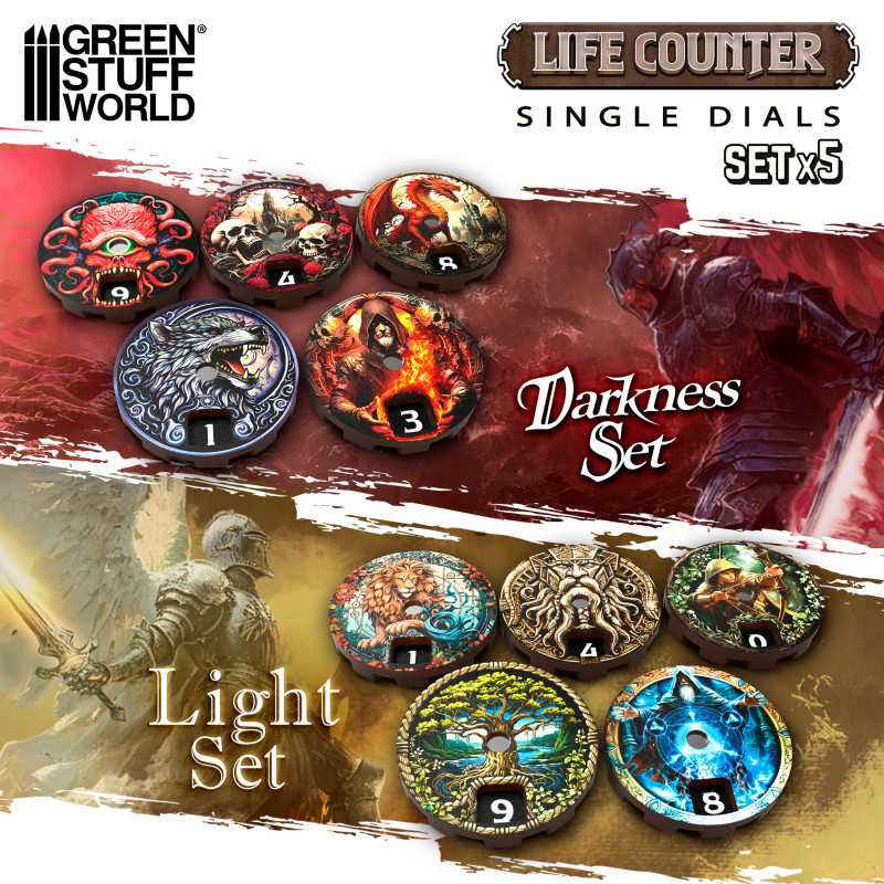 Green Stuff World: MTG Life Counter Dials - 5pc