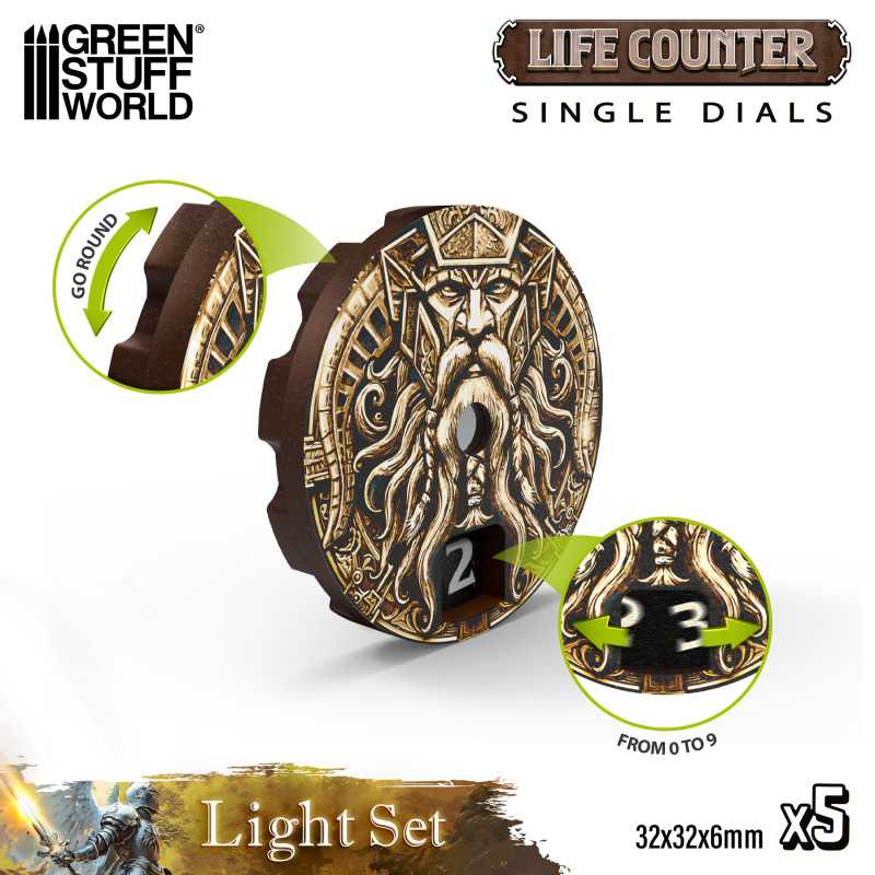 Green Stuff World: MTG Life Counter Dials - 5pc