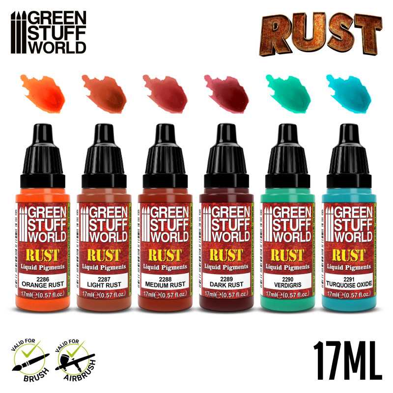 Green Stuff World Liquid Pigments Set - Rust