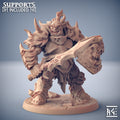 Ogre Barbarian A | Frostmetal Clan | Fantasy D&D Miniature | Artisan Guild