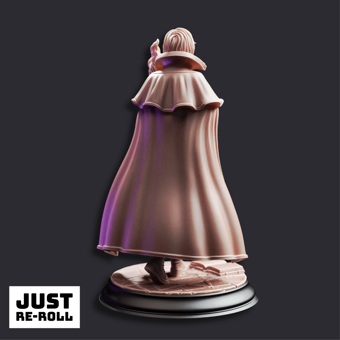Lune de la Rue Student of the Magical Arts - 3D Printed Sorcerer Miniature