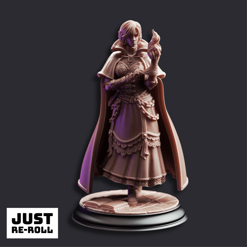 Lune de la Rue Student of the Magical Arts - 3D Printed Sorcerer Miniature