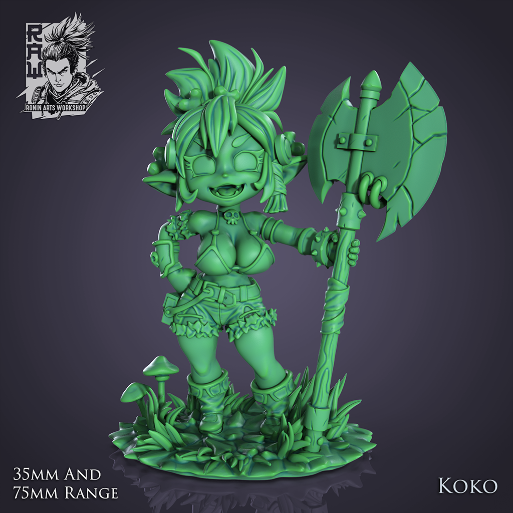 Goblin Barbarian Koko | Team Gobettes | Ronin Arts Workshop