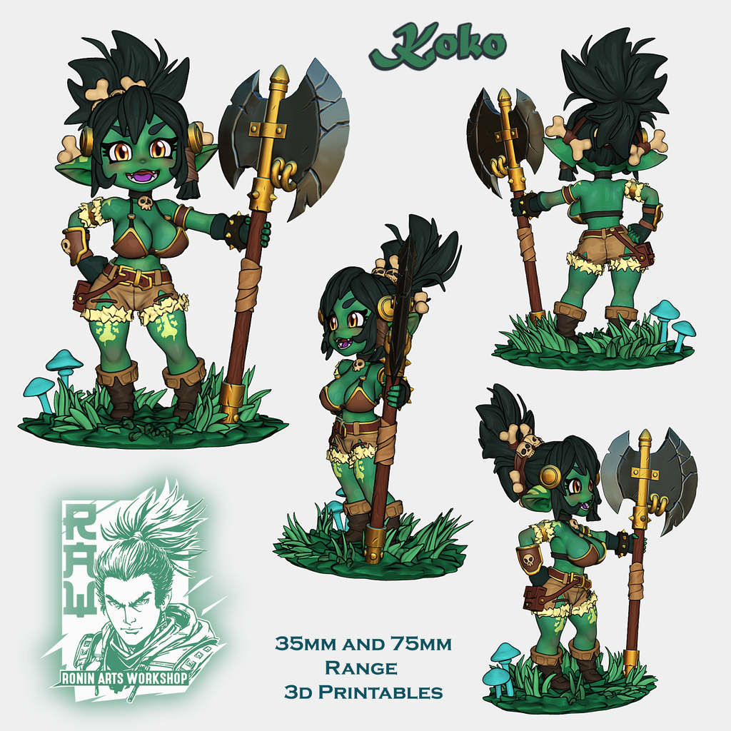 Goblin Barbarian Koko | Team Gobettes | Ronin Arts Workshop