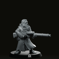 Trench Soldier Machinegun Miniature