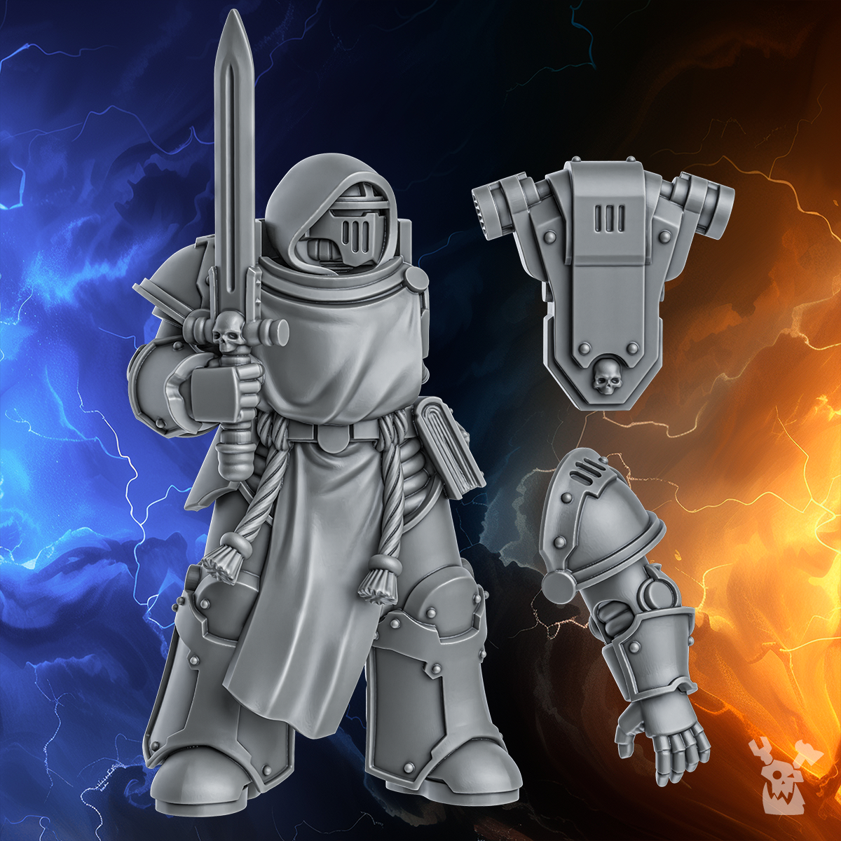 Mage | Black Lions | DakkaDakka | Sci-Fi Grimdark Wargaming Miniature 28mm 32mm